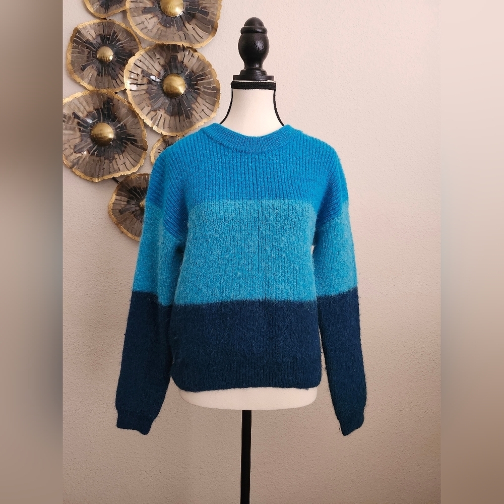 VEDA Blue Stripe Ranch Road Sweater